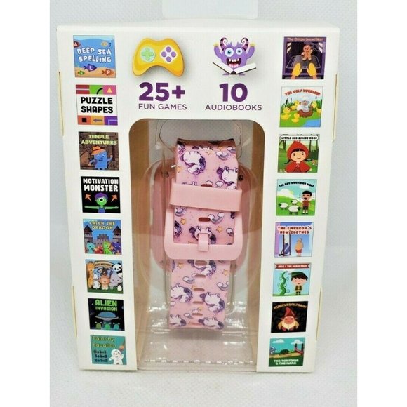 iTech Jr Kids Smartwatch Pink Unicorn Band Audio Book Camera Games Touchscreen - Picture 4 of 7